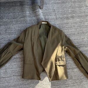 Ulla Johnson Khaki Open Front Jacket
